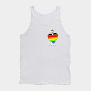 Gay Pride Heart Tank Top